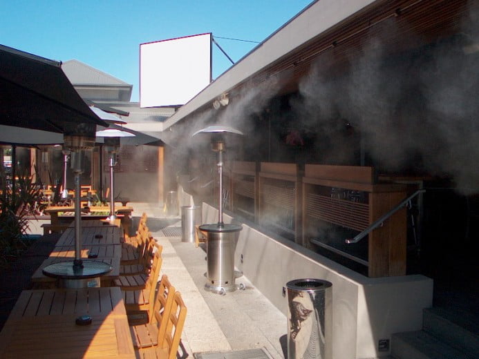 lắp phun sương làm mát